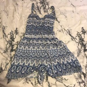 tribal print hollister romper